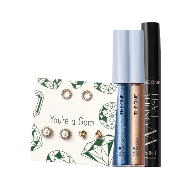 un conjunto de productos de maquillaje