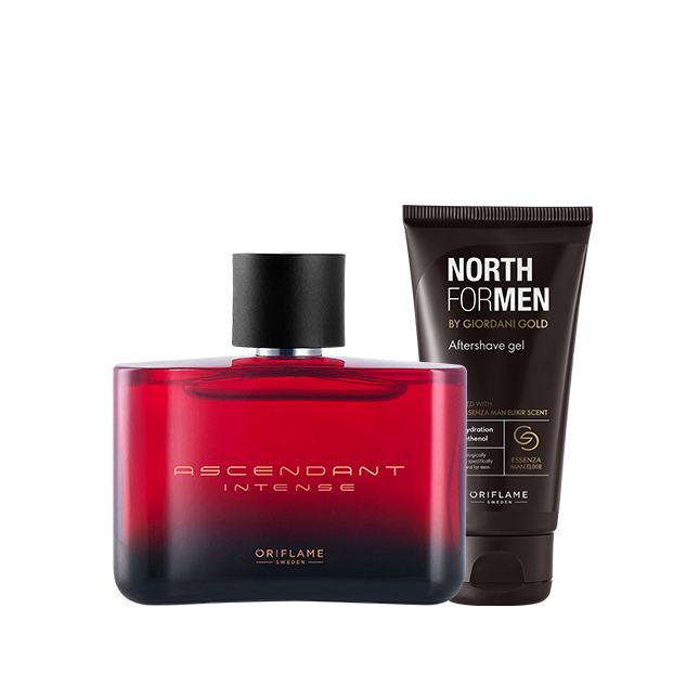 un frasco de perfume y un tubo de crema