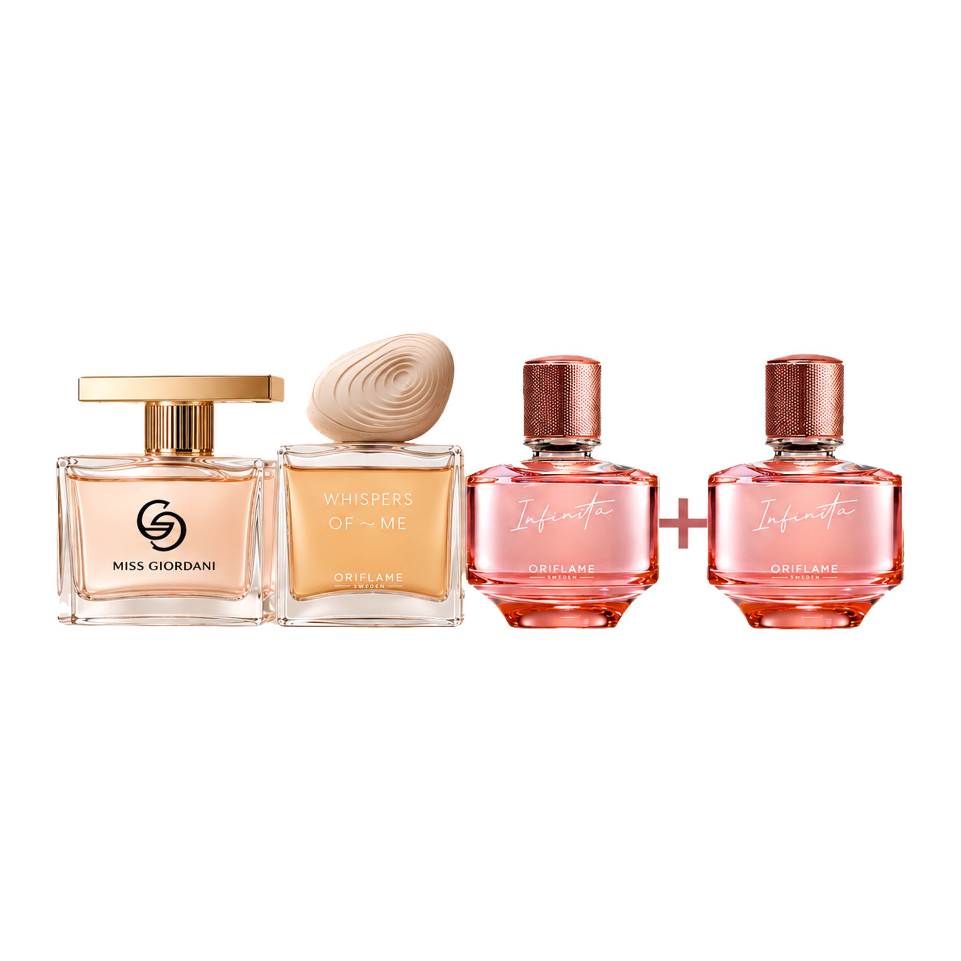 un grup de sticluțe de parfum