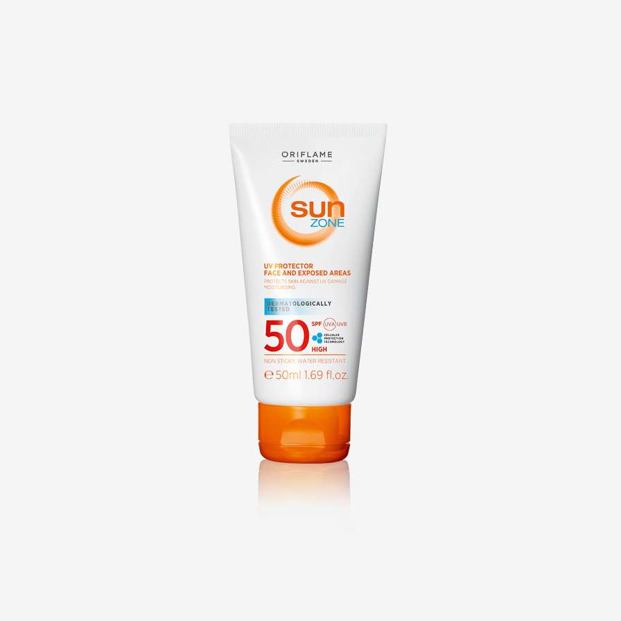 „Sun Zone“ UV apsauga veidui ir pažeidžiamiausioms vietoms su didele SPF 50 apsauga