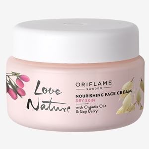 Love Nature Nourishing Face Cream with Organic Oat & Goji Berry