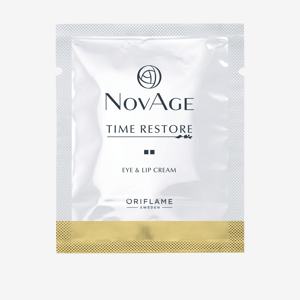 Омолаживающий крем для контура глаз и губ NovAge Time Restore (пробник)