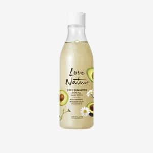 Şampon 2-în-1 pentru toate tipurile de păr cu ulei de avocado şi extract din muşeţel Love Nature XXL