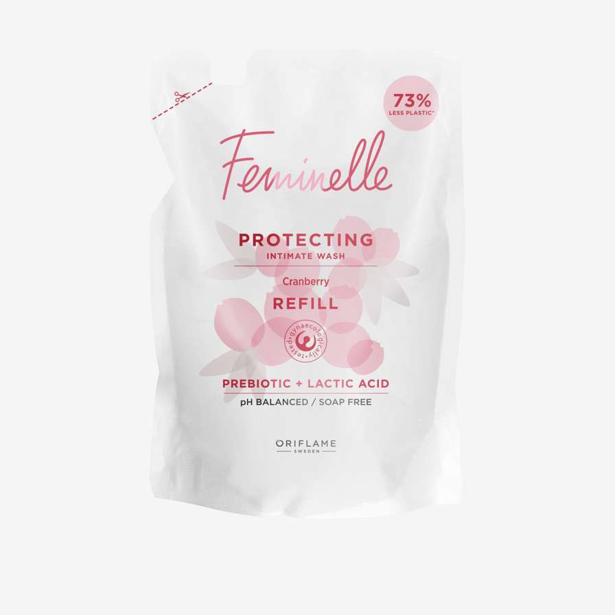 Ανταλλακτικό Προστατευτικού Προϊόντος Καθαρισμού Feminelle Intimate με Cranberry