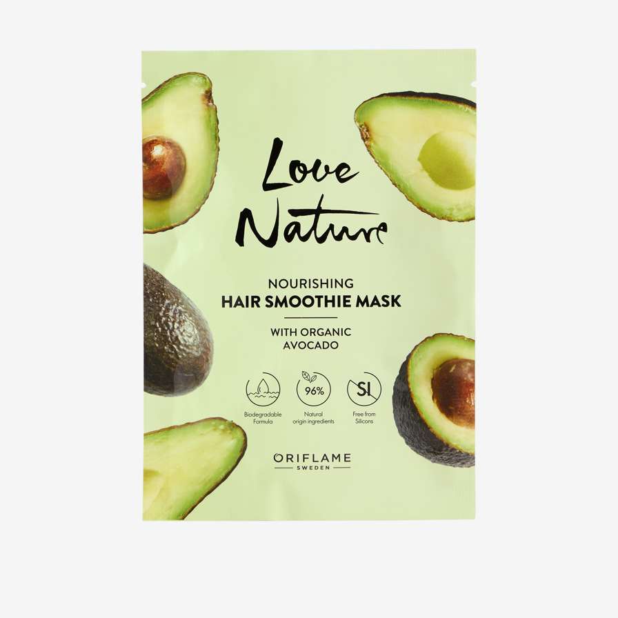 Love Nature hranjiva smuti maska za kosu sa organskim avokadom