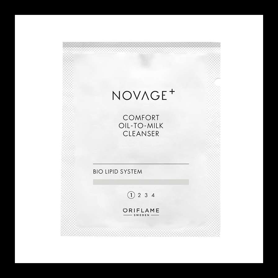 „Novage+ Comfort“ aliejinės-losjono tekstūros prausiklio mėginėlis
