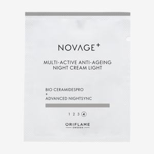 Δείγμα Ελαφριάς Αντιγηραντικής Κρέμας Νύχτας Πολλαπλής Δράσης Novage+