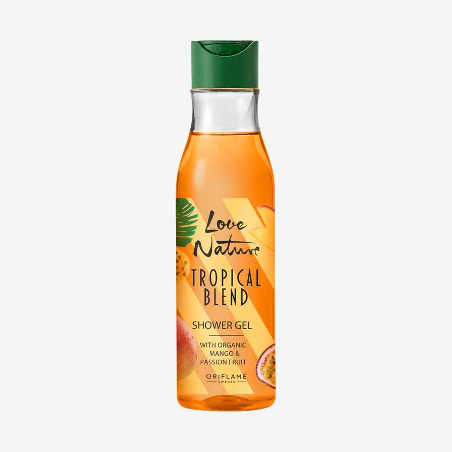 Love Nature Tropical Blend gel za tuširanje sa organskim mangom i marakujom