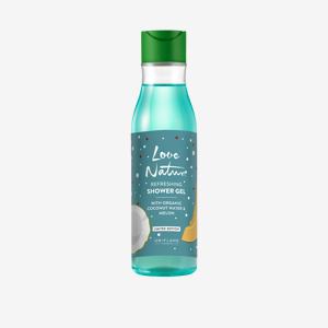 Освежаващ гел за душ с органична кокосова вода & пъпеш Love Nature