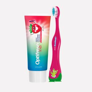 Combo Toothpaste + Toothbrush Optifresh Kids