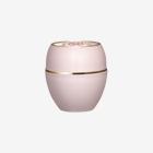 a white and gold container