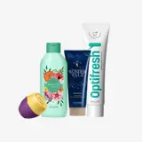 un grup de sticle de cosmetice