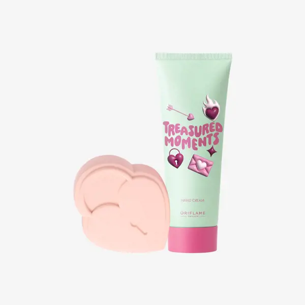 tubka kremu obok różowego przedmiotu w kształcie serca