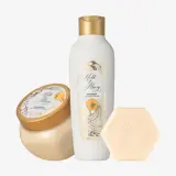 um frasco branco e um pote de creme