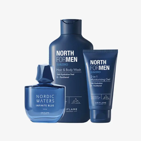 um grupo de frascos azuis