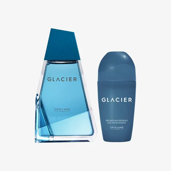 een flesje parfum en deodorant