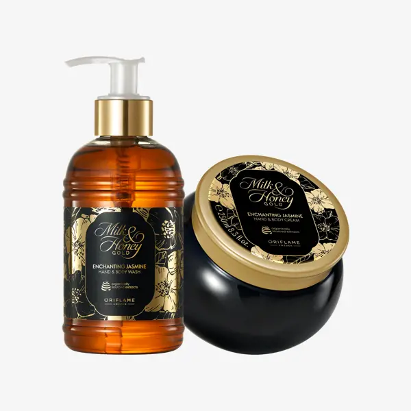 Sebotol cairan dan sebuah toples krim