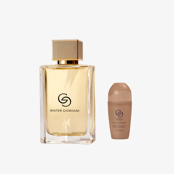 un flacon de parfum à côté d'un flacon de déodorant