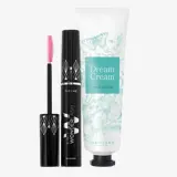 um tubo de rímel e um tubo de creme