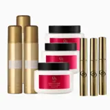 μια ομάδα δοχείων καλλυντικών