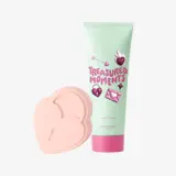 туба крема рядом с розовым предметом в форме сердца