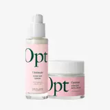 sebotol krim dan sebuah wadah krim