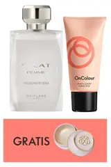 sebotol cairan dan sebungkus cairan