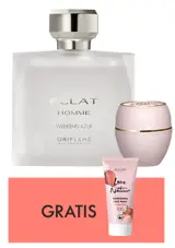 sebotol parfum dan sebungkus krim