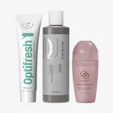 un ensemble de produits de soins personnels