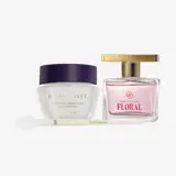 un grupo de frascos de cosméticos