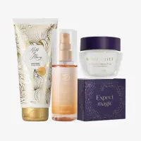 a group of beauty products