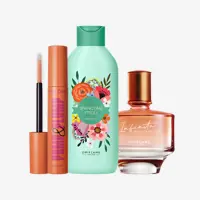 a group of makeup products
