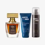 un grupo de frascos de perfume
