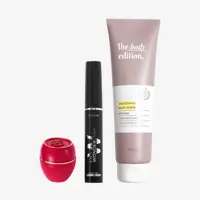 eine Gruppe von Make-up-Produkten