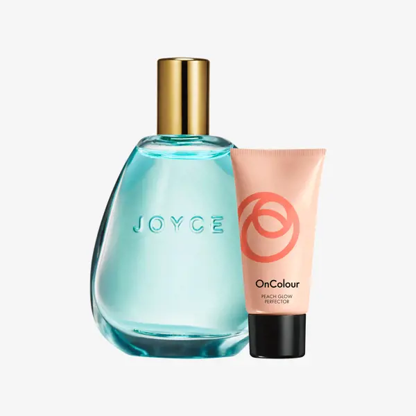sebotol parfum dan sebatang krim