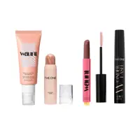a group of makeup products
