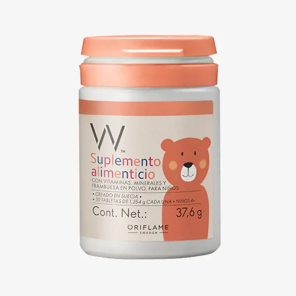 Suplemento Alimenticio con Vitaminas, Minerales y Frambuesa en Polvo para Niños*