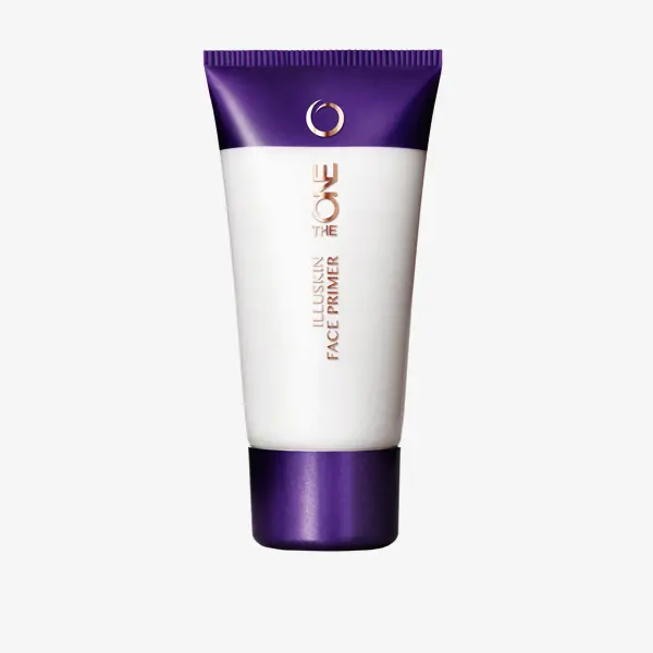 a white and purple tube with a purple lid