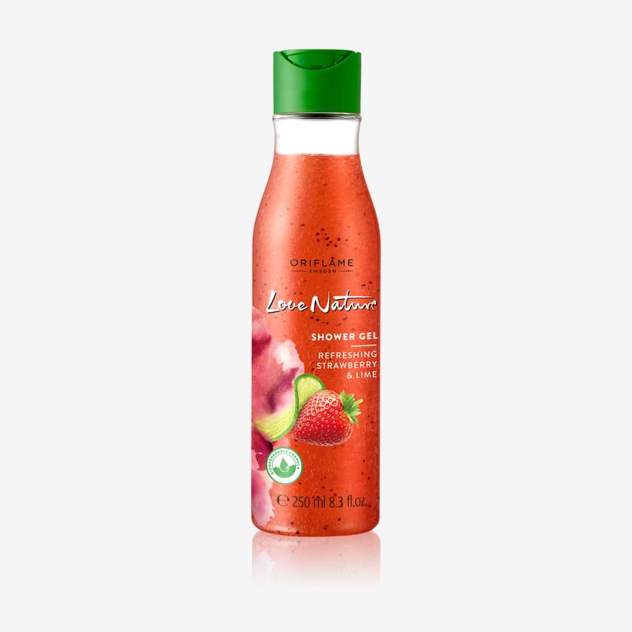 Exfoliating Shower Gel Refreshing Strawberry & Lime