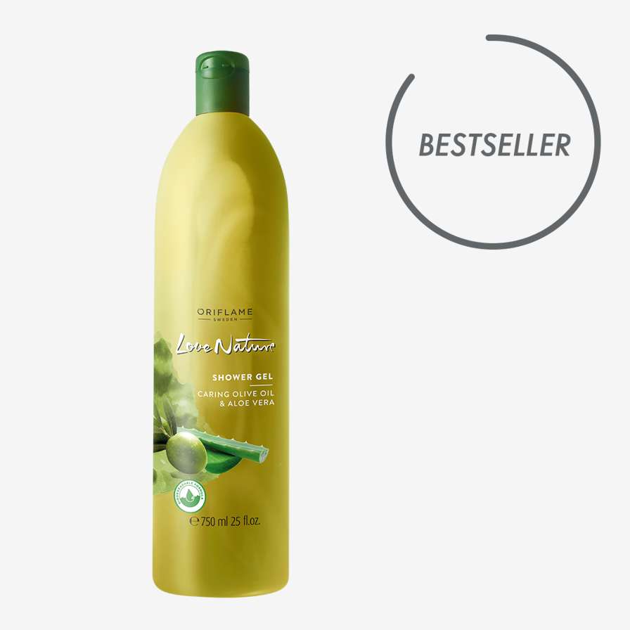 Love Nature gel za tuširanje s maslinovim uljem i aloe verom - XXL pakiranje