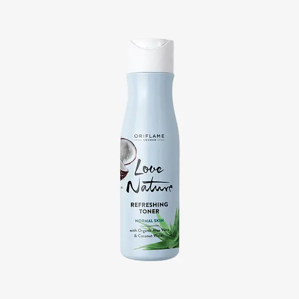 Refreshing Toner with Organic Aloe Vera & Coconut Water