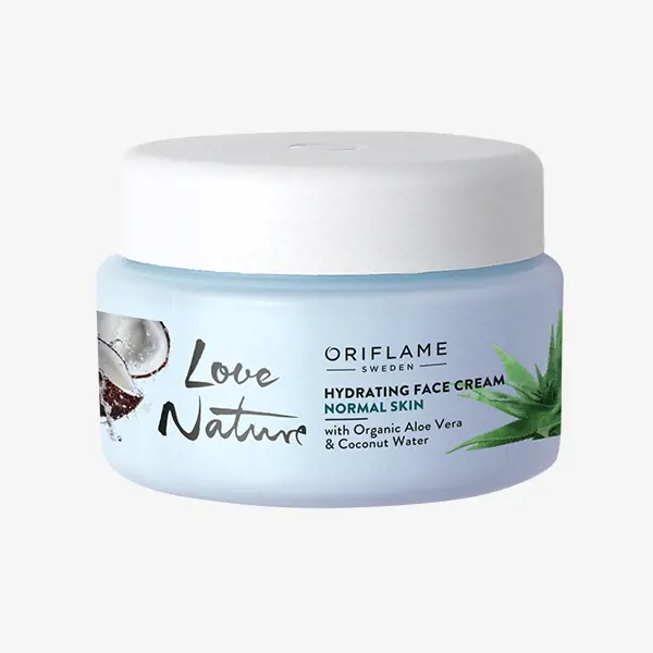 Hydrating Face Cream with Organic Aloe Vera & Coconut Water