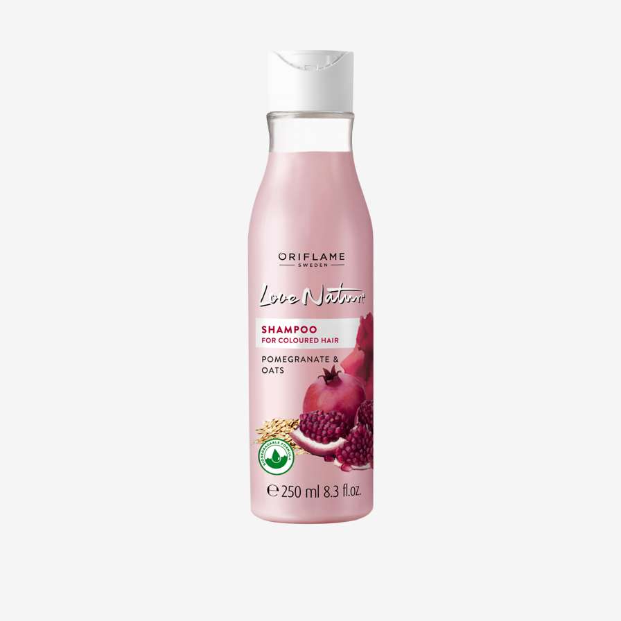 Love Nature Shampoo for Coloured Hair Pomegranate & Oats
