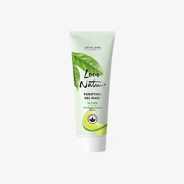 Gel Nettoyant Purifiant Love Nature à l'Extrait d'Arbre à Thé et de Citron Naturels