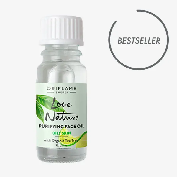 Ulei de faţă purificator din arbore de ceai şi lămâie verde organice Love Nature