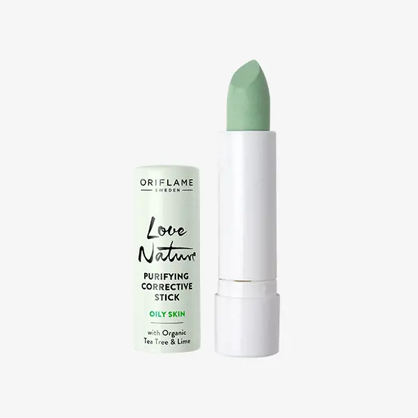 Corrector Purificante en Stick Love Nature con Árbol del Té y Limón