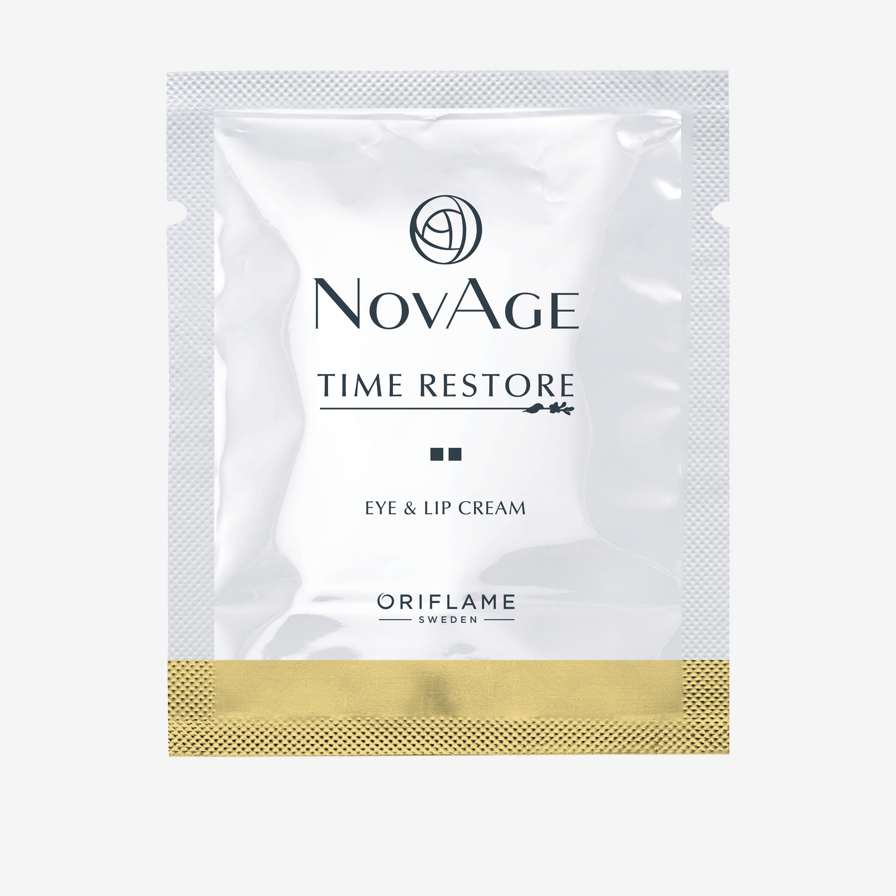 თვალის და ტუჩის კონტურის გამაახალგაზრდავებელი კრემი NovAge Time Restore (ნოვეიჯ თაიმ რესთორ) (სინჯი)