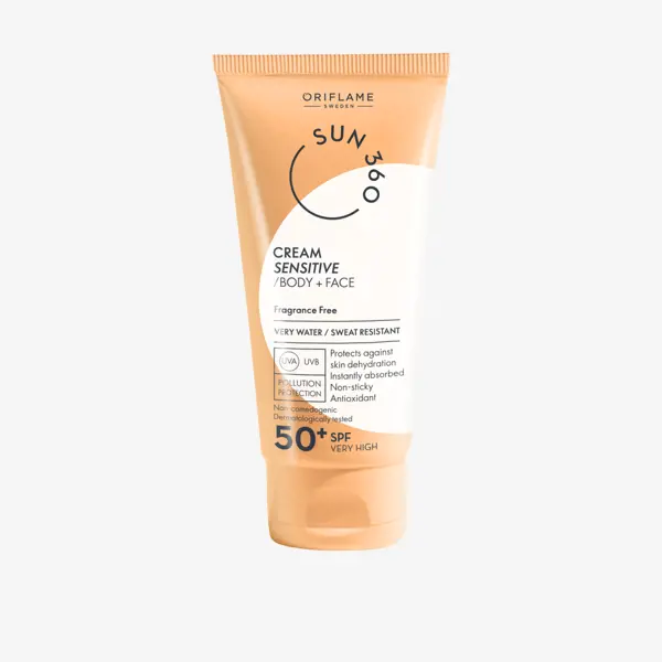 Crema Sensitive Facial y Corporal SPF 50 Sun 360