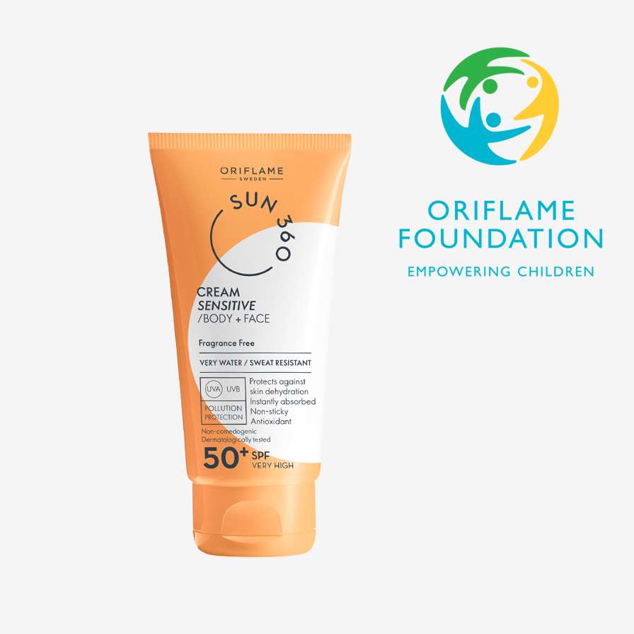 Солнцезащитный крем для чувствительной кожи лица и тела Sun 360 с SPF 50+