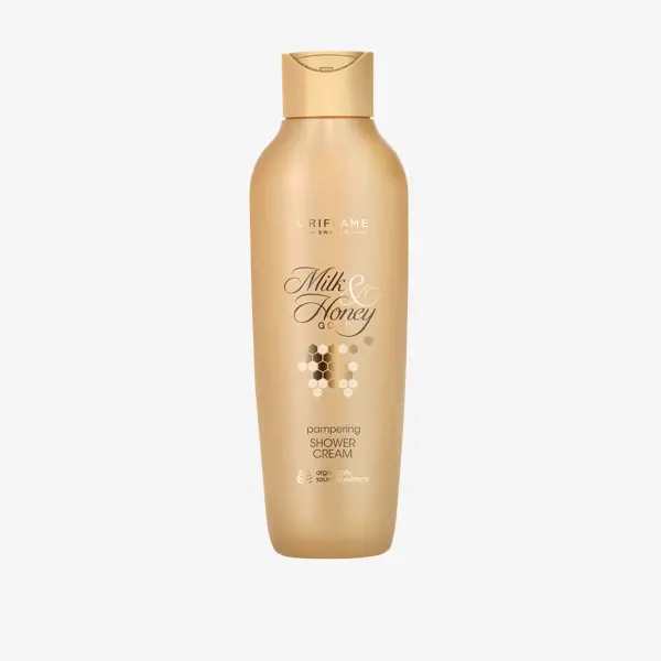 a bottle of cream on a white background